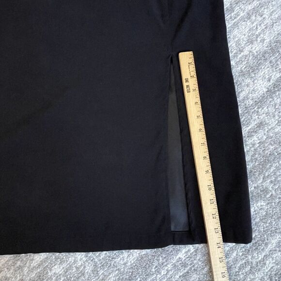 Original TY2 Shift Midi Dress Women 1X Black Sleeveless Side Slit L34 - Picture 11 of 11
